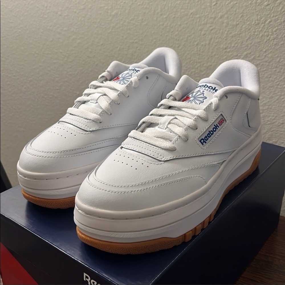 NWT Reebok Women's Club C Extra
Platform Shoes - White - 100010061
